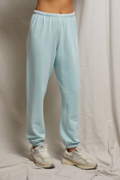 Perfectwhitetee Johnny French Terry Easy Sweatpants In Iced Aqua In Blue