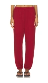Perfectwhitetee Johnny Easy Sweatpant In Burgundy