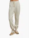 Perfectwhitetee Johnny French Terry Jogger 2 In Bright Ivory In Multi