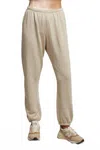 Perfectwhitetee Johnny French Terry Easy Sweatpants In Oatmeal In White