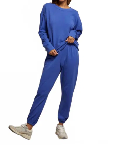 Perfectwhitetee Johnny Fleece Sweatpant In Violet Blue
