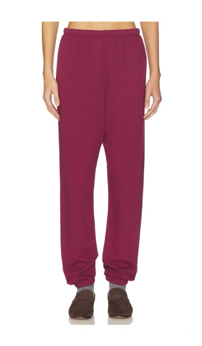 Perfectwhitetee Johnny French Terry Easy Sweatpant In Burgundy