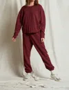 Perfectwhitetee Stevie Easy Sweatpant Jogger In Cranberry