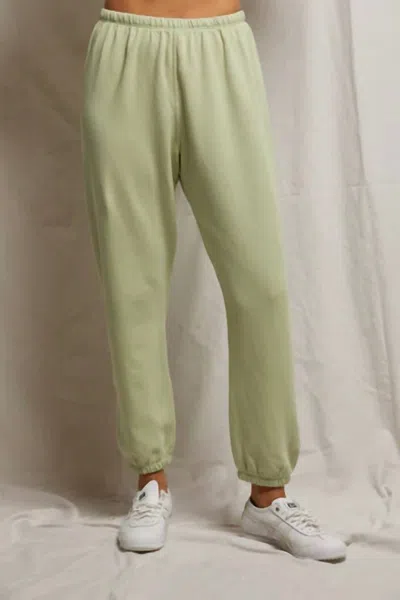 Perfectwhitetee Johnny French Terry Easy Sweatpant In Pistachio In White