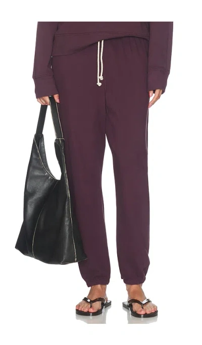 Perfectwhitetee Johnny French Terry Easy Sweatpant In Purple