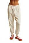 Perfectwhitetee Johnny French Terry Easy Sweatpants In Bright Ivory In Multi