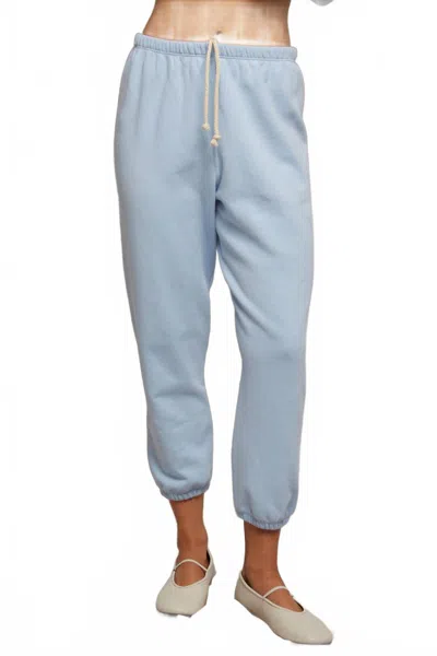 Perfectwhitetee Johnny French Terry Easy Sweatpants In Sky Blue