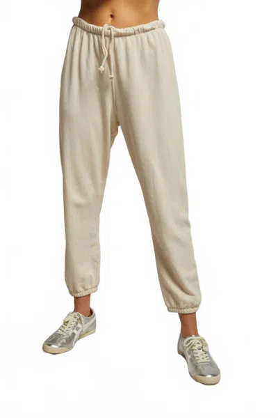 Perfectwhitetee Johnny French Terry Easy Sweatpants In Sugar In Neutral