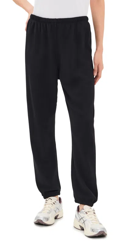 Perfectwhitetee Johnny French Terry Easy Sweatpants True Black