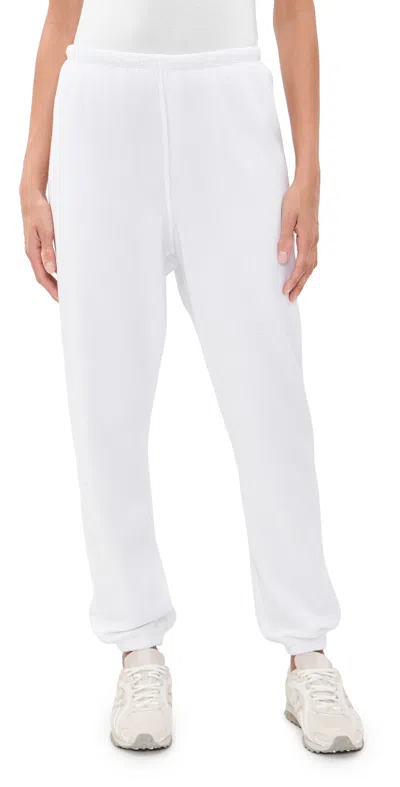 Perfectwhitetee Johnny French Terry Easy Sweatpants White