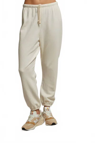 Perfectwhitetee Johnny French Terry Jogger 2 In Bright Ivory In Neutral