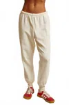 Perfectwhitetee Johnny French Terry Easy Sweatpants In Bright Ivory In White