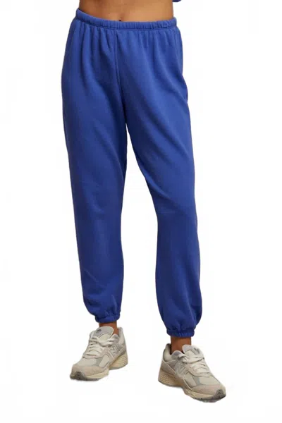 Perfectwhitetee Johnny French Terry Sweatpants In Violet Blue