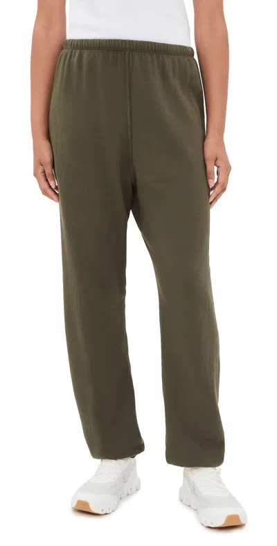 Perfectwhitetee Johnny Sweatpants Dark Olive In Green