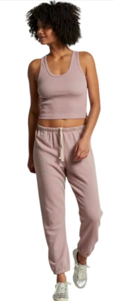 Perfectwhitetee Johnny Sweatpants In Mauve In Pink