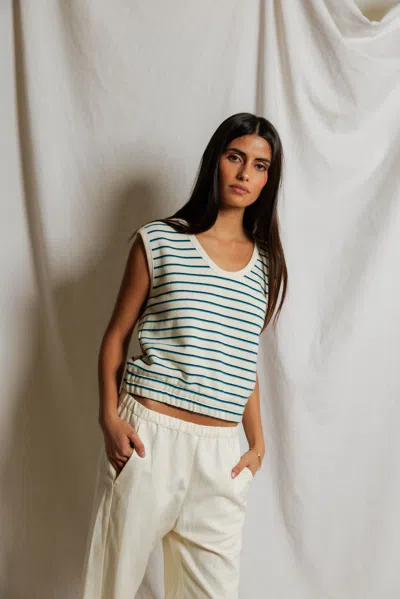 Perfectwhitetee Joy Stripe In Green