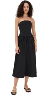 Perfectwhitetee Kai Dress True Black In Black