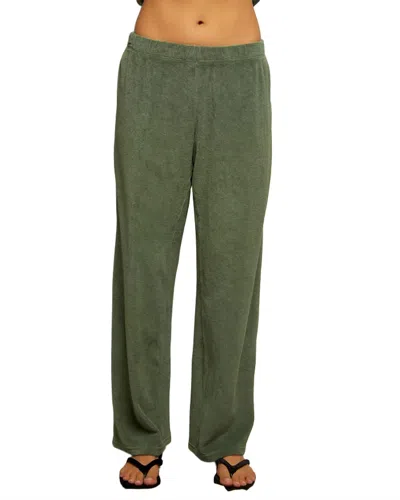 Perfectwhitetee Katie Loop Terry Pants In Aloe In Neutral