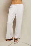 Perfectwhitetee Katie Loop Terry Pants In White In White