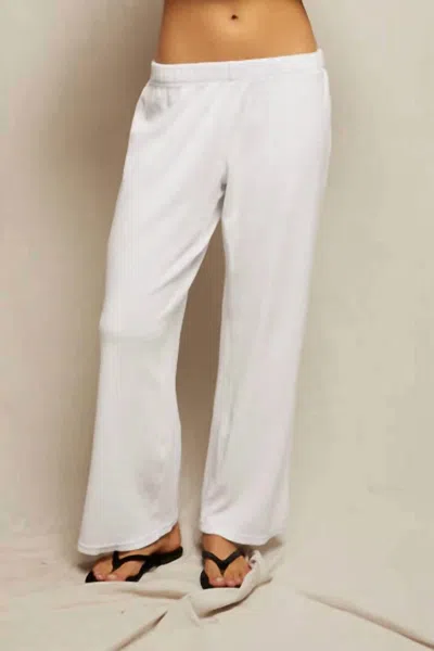 Perfectwhitetee Katie Loop Terry Pants In White