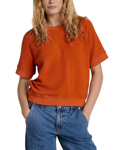 Perfectwhitetee Kennedy Fleece Sweatshirt In Orange