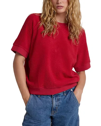 Perfectwhitetee Kennedy Fleece Sweatshirt In Game Day Maroon