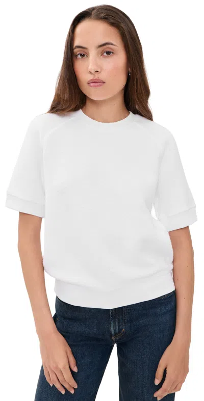 Perfectwhitetee Kennedy Reverse Fleece Sweatshirt White