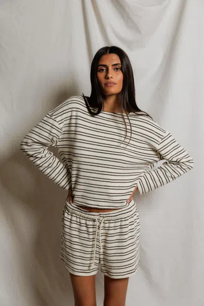 Perfectwhitetee Keri Stripe In Neutral