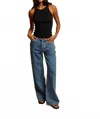 Perfectwhitetee Kravitz Fine Rib Tank Top In True Black In Black