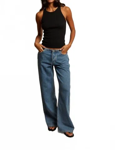 Perfectwhitetee Kravitz Fine Rib Tank Top In True Black