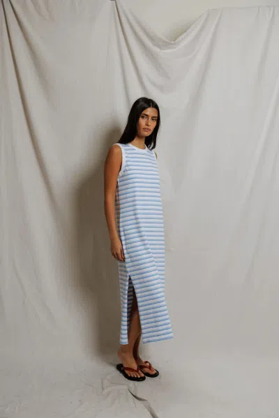 Perfectwhitetee Lanell Stripe In Blue