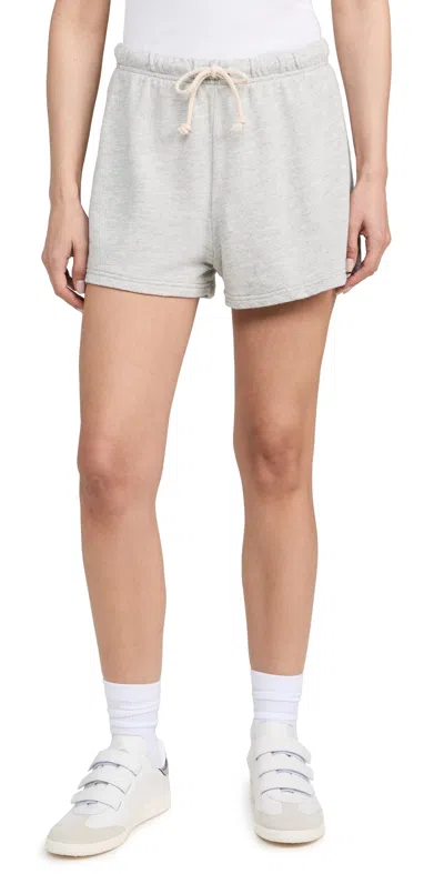 Perfectwhitetee Layla French Terry Shorts Heather Grey