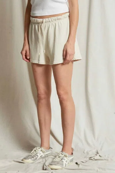 Perfectwhitetee Layla French Terry Sweat Short In Sugar In Multi