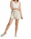 Perfectwhitetee Layla French Terry Sweat Short In Sugar In White