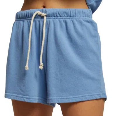Perfectwhitetee Layla French Terry Sweat Shorts In Blue