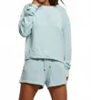 Perfectwhitetee Layla Shorts In Blue In Blue