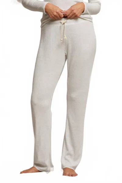 Perfectwhitetee Leann Sweater Rib Straight Leg Pant In Ash In White