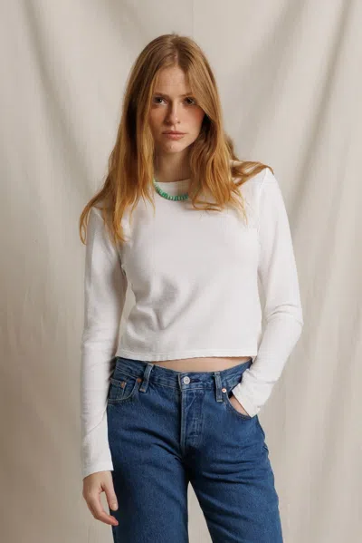 Perfectwhitetee Lisa Long Sleeve In White