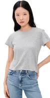 Perfectwhitetee Lisa Recycled Cotton Slim T-shirt Heather Grey In Gray
