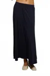 Perfectwhitetee Liza Slub Jersey Skirt In Navy In Blue