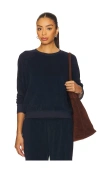 Perfectwhitetee Loop Terry Sweatshirt In Blue