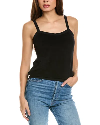 Perfectwhitetee Loop Terry Tank In Black