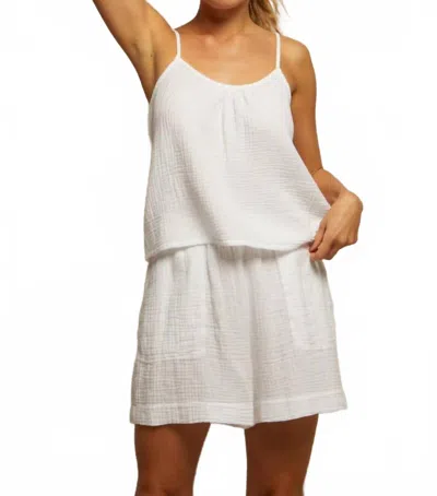 Perfectwhitetee Lucca Double Gauze Short In White