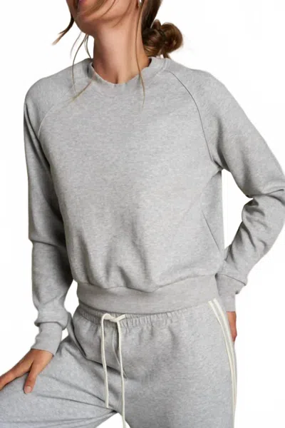Perfectwhitetee Lucia Sweatshirt In Heather Grey In Gray