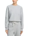 Perfectwhitetee Lucia Travel Long Sleeve Sweatshirt In Gray
