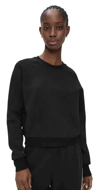 Perfectwhitetee Lucia Travel Raglan Sweatshirt True Black