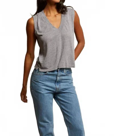 Perfectwhitetee Lucy Tank In Heather Grey In Gray