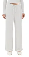 Perfectwhitetee Maddie Brushed Waffle Drawstring Pants Ash In Gray