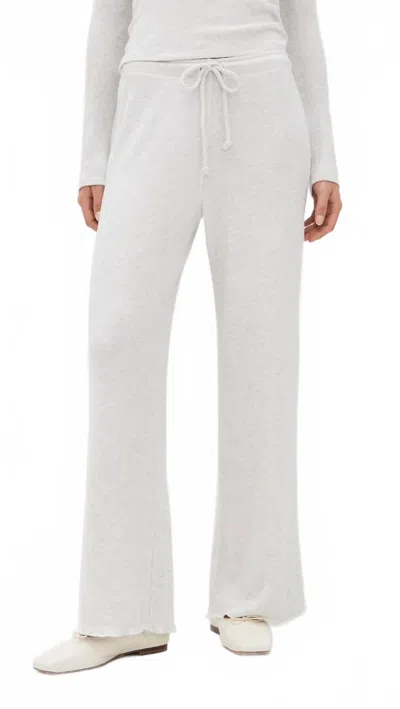 Perfectwhitetee Maddie Brushed Waffle Drawstring Pants In Ash In Gray