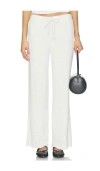 Perfectwhitetee Maddie Brushed Waffle Drawstring Pants Ash In White